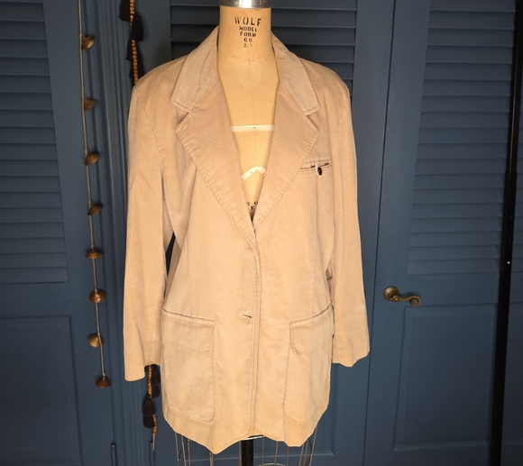 Liz Claiborne Jackets & Blazers - Liz Claiborne Light Beige Corduroy Blazer
